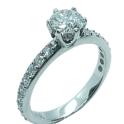 18ct White Gold 1.19ct Diamond Ring