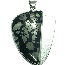 Sterling Silver & Resin and Pyrite Pendant