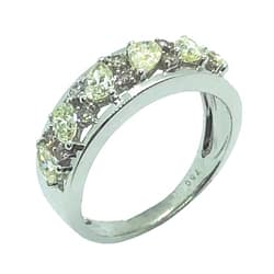 18ct Natural Yellow Pear Cut Diamond Ring, totaling 1.20ct