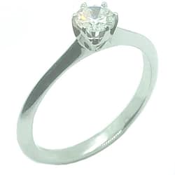 18ct White Gold Diamond Ring, Totaling 0.26ct