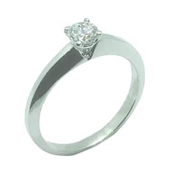 18ct White Gold Diamond Ring, Totaling 0.32ct